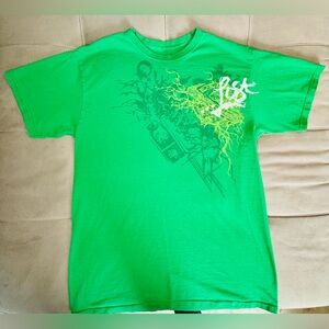 🪴Lost Vintage Y2K Large Green Graphic Men's T-Shirt